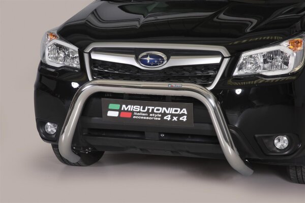 Frontbügel Edelstahl für Subaru Forester SJ 2013 - 76mm mit Gutachten Frontschutzbügel