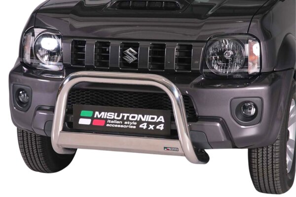 Frontbügel Edelstahl für Suzuki Jimny FJ Bj. 2012-2017 Ø63mm ABE Frontschutzbügel Bullbar