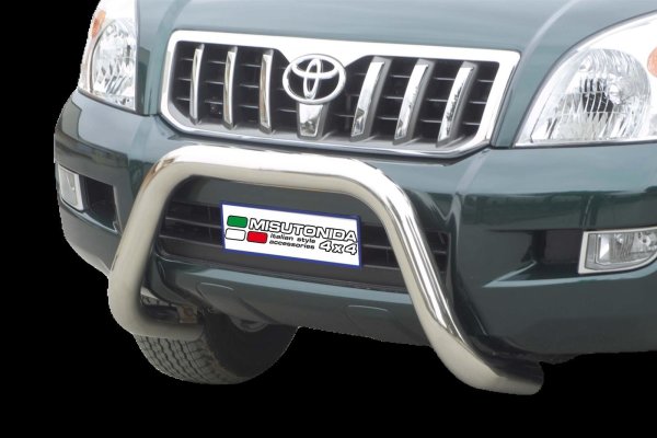 Frontbügel Edelstahl für Toyota Land Cruiser 120 125 2002-09 76mm ABE Bullbar