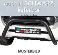 Frontbügel Edelstahl für Toyota Land Cruiser 120 125 2002-09 76mm ABE Bullbar