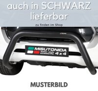 Frontbügel Edelstahl für Toyota Land Cruiser J12 Prado 120 125 2002-09 76mm Gutachten