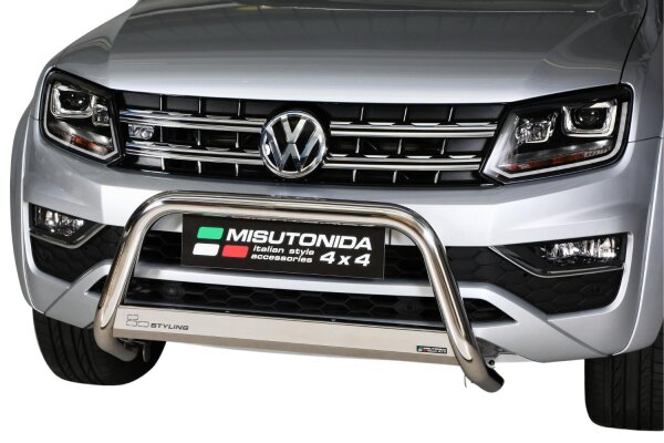 Frontbügel Edelstahl für VW Amarok Highline 2010- & V6 2016- Ø63mm Gutachten