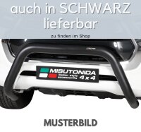 Frontbügel Edelstahl für VW Amarok Highline 2010 - V6 2016 - 76mm Gutachten Bullbar
