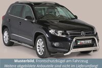 Frontbügel Edelstahl für VW Tiguan 5N Bj. 2011 - 2015 Ø63mm ABE Frontschutzbügel Bullbar