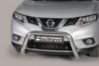 Frontbügel Edelstahl für Nissan X-Trail 2015 - 76mm ABE Frontschutzbügel Bullbar