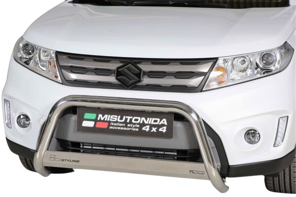 Frontbügel Edelstahl für Suzuki Vitara 2015 - 63mm ABE Frontschutzbügel Bullbar