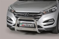 Frontbügel Edelstahl für Hyundai Tucson 2015-2017 Ø63mm ABE Frontschutzbügel Bullbar