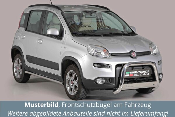 4x4 Edelstahl € , Fiat ABE für mit Frontschutzbügel 379,00 Panda 63mm 2013-2015
