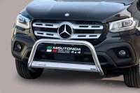 Frontbügel Edelstahl für Mercedes X-Klasse 470 Bj. 2017- Ø63mm ABE Rammschutz Bullbar