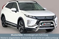 Frontbügel Edelstahl für Mitsubishi Eclipse Cross 2018 76mm Gutachten Frontschutzbügel