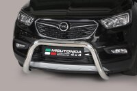 Frontbügel Edelstahl für Opel Mokka X Bj.16-20 Ø76mm Gutachten Frontschutzbügel Rammschutz