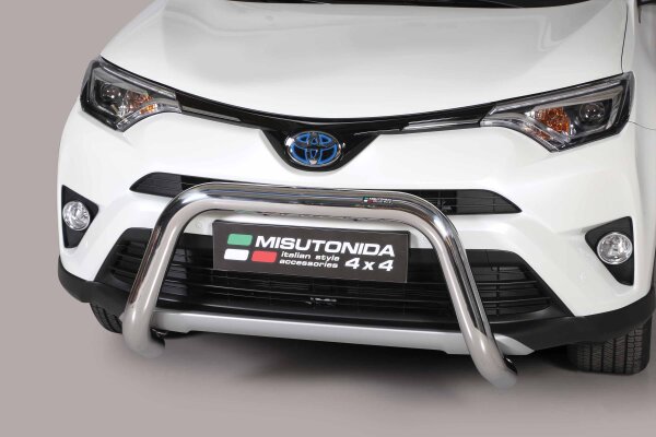 Frontbügel Edelstahl für Toyota Rav 4 inkl Hybrid 2016 76mm ABE Frontschutzbügel