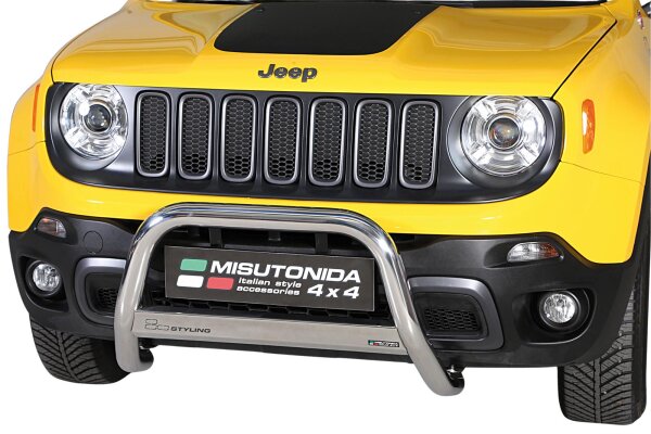 Rammschutz Frontbügel für Jeep Renegade Trailhawk ab 2014 63mm ABE Edelstahl