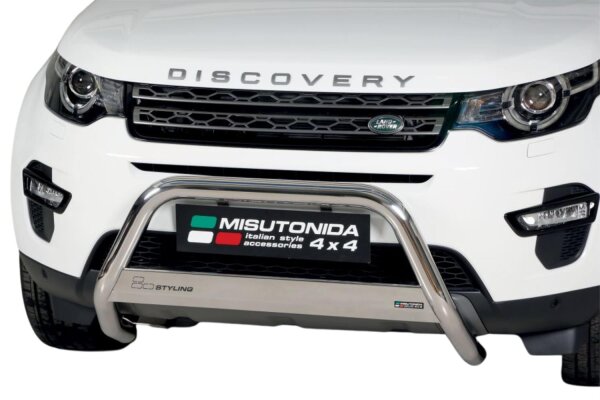 Frontbügel Edelstahl poliert für Land Rover Discovery Sport 5 63mm Gutachten V2A