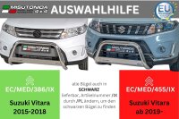 Rammschutz Frontbügel für Suzuki Vitara Facelift 63mm ABE Frontschutzbügel V2A