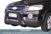 Frontbügel Edelstahl schwarz für Chevrolet Captiva 2006 - 2010 63mm Bullbar