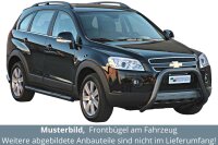 Frontbügel Edelstahl schwarz für Chevrolet Captiva 2006 - 2010 76mm Bullbar