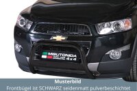 Frontbügel Edelstahl schwarz für Chevrolet Captiva 2011 - 63mm Bullbar