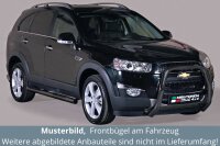 Frontbügel Edelstahl schwarz für Chevrolet Captiva 2011- Ø76mm Bullbar