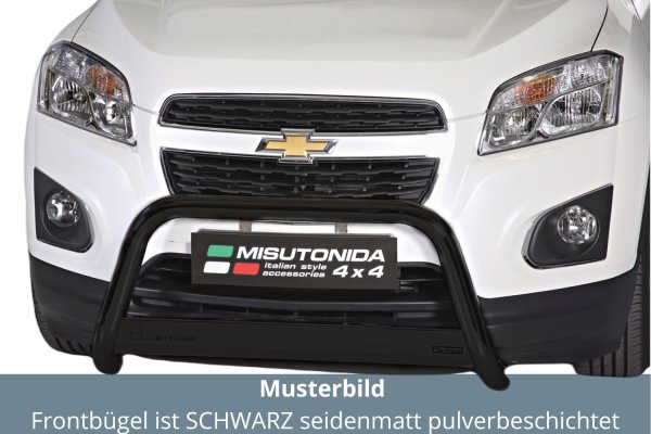 Frontbügel Edelstahl schwarz für Chevrolet Trax 2013-16 Ø63mm Frontschutzbügel