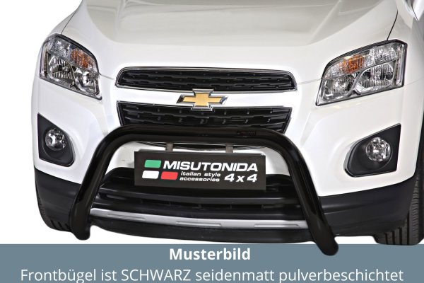 Frontbügel Edelstahl schwarz für Chevrolet Trax 2013-2016 76mm Frontschutzbügel