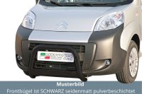 Frontbügel Edelstahl schwarz für Citroen Nemo...