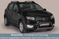 Frontbügel Edelstahl schwarz für Dacia Sandero...