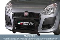 Frontbügel Edelstahl schwarz für Fiat Doblo 2010 - 2015 63mm mit ABE Rammschutz