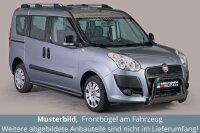 Frontbügel Edelstahl schwarz für Fiat Doblo 2010 - 2015 63mm mit ABE Rammschutz